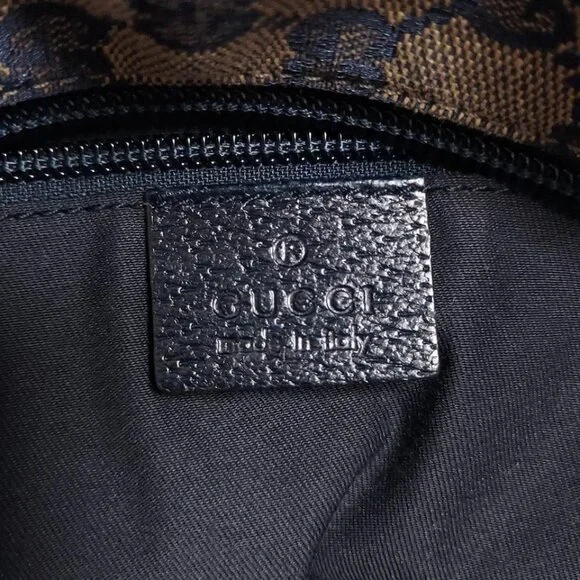 GUCCI GG Beige Dark Navy Multi Jacquard Leather - Boston Bag 512-071925 - Picture 9 of 9